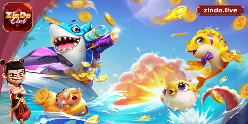 sảnh game bắn cá tại Zindo đem đến trải nghiệm chơi với nhiều vũ khí hiện đại nhất